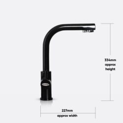 Elegance Black Mixer Tap for Filtered, Hot and Cold Water
