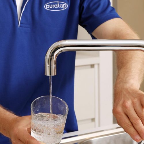 getting purified water from kitchen tap